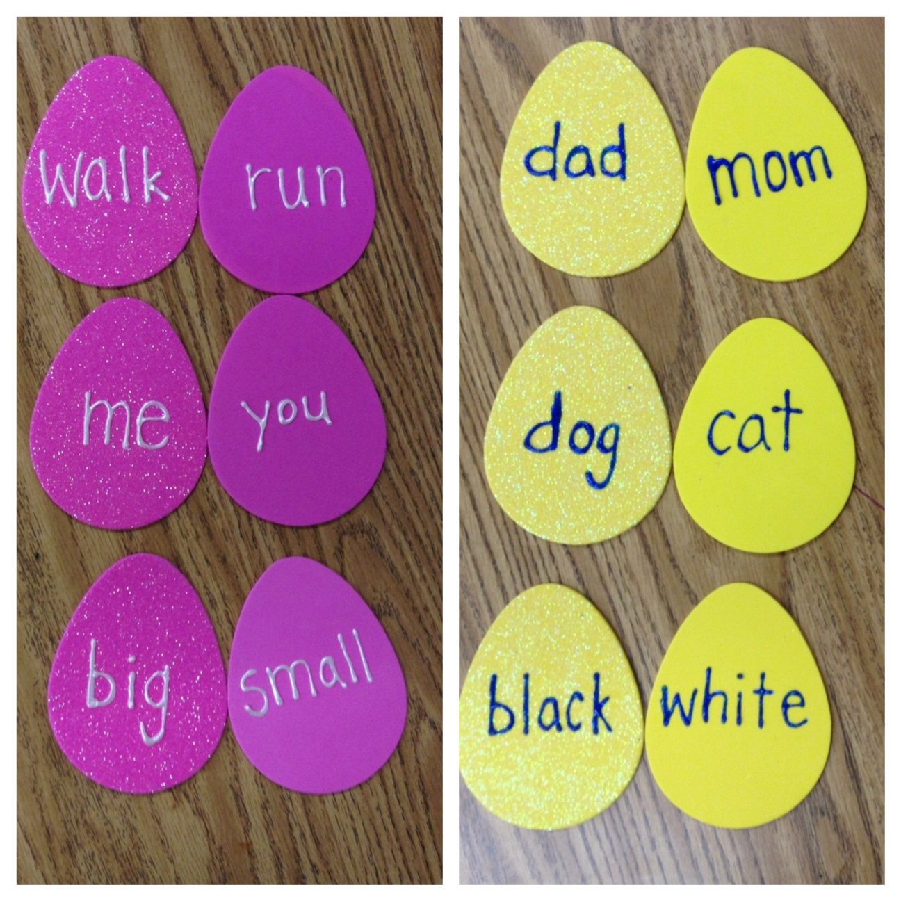 Easter Egg Memory Game Apples and ABC's