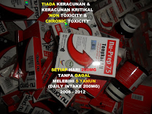 Nu-Prep 100 Intake 200 mg ( 2 capsul )  daily 2007-2012. LFT Test Non Toxicity Non Chronic Toxiciy