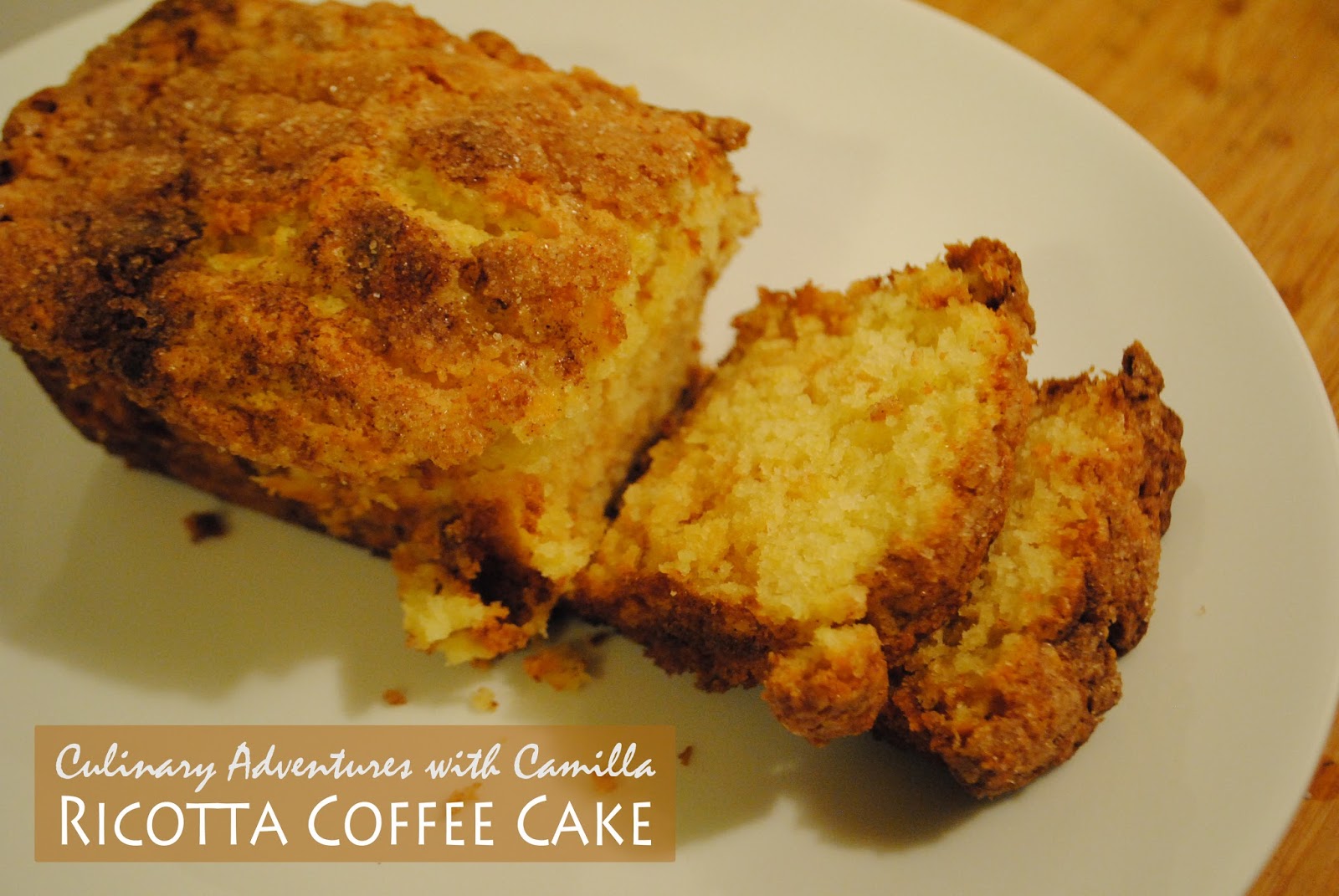 CinnamonDusted Ricotta Coffee Cake