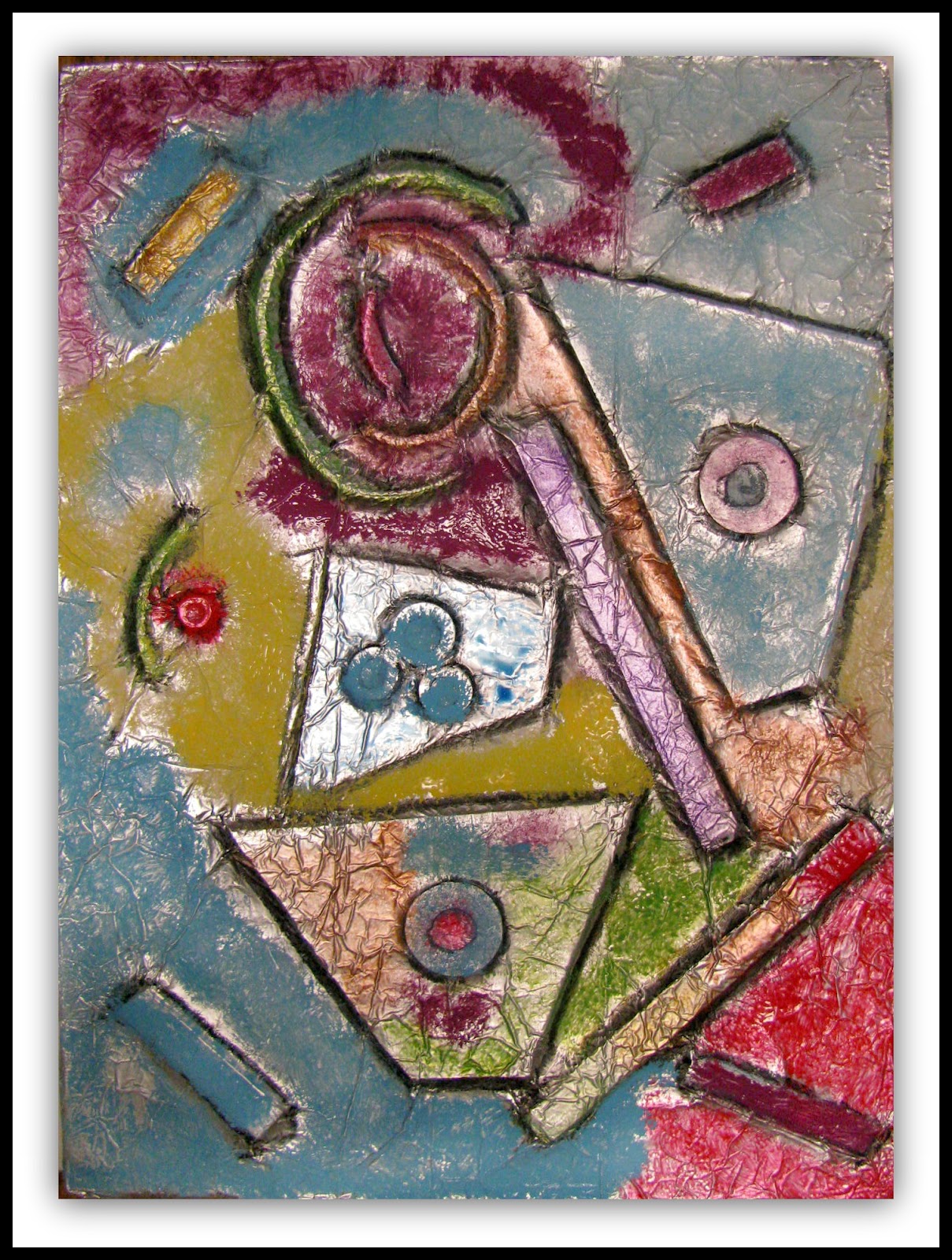 PLATEAU ART STUDIO Foil Abstract Art