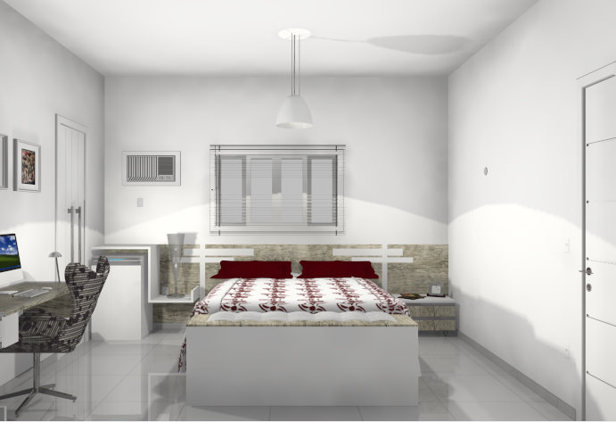 JANE MAIArquiteta Quarto casal com mesa de estudo Mesa De Apoio Para Quarto De Casal ~ JANE MAIArquiteta Quarto casal com mesa de estudo