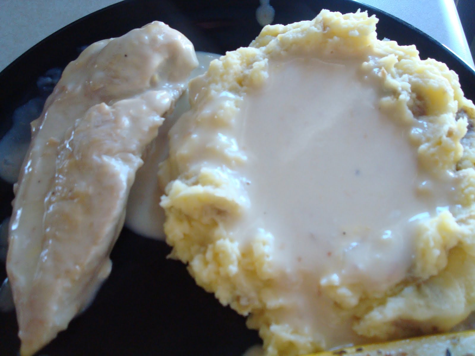 menu managed Sour Cream Chicken and Gravy