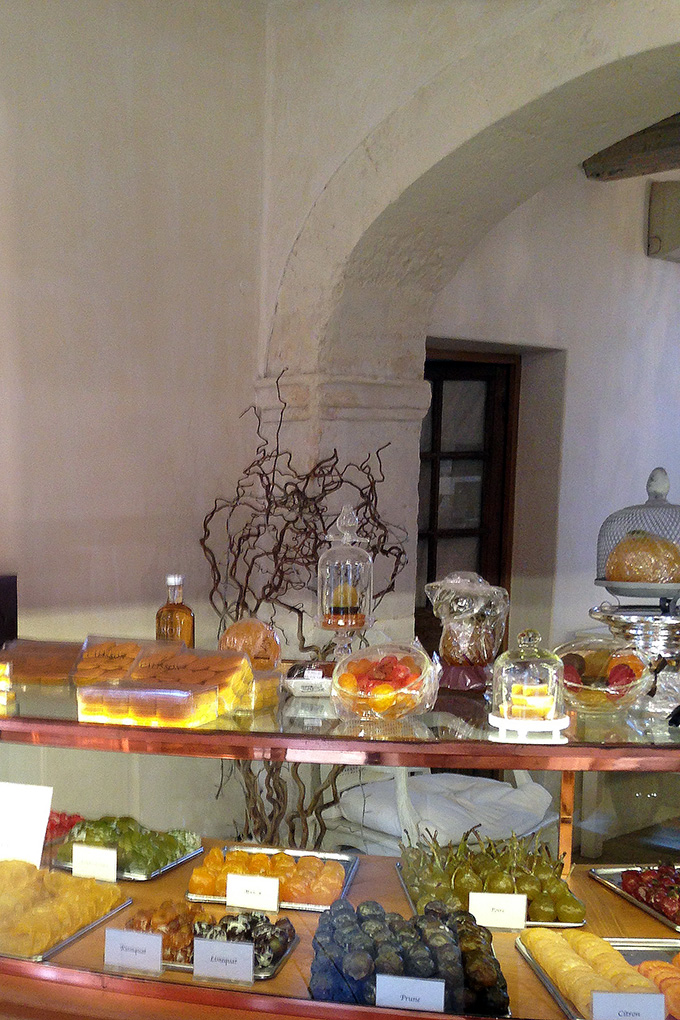 Fruit confits at Lilamand Confiseur Saint Rémy de Provence Lost in
