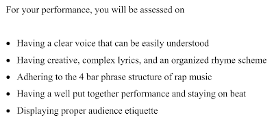 Rap Songwriting Assessment Criteria