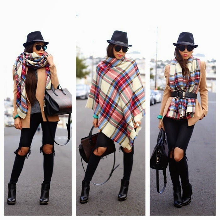 Shall We Sasa BLANKET SCARF THREE WAYS