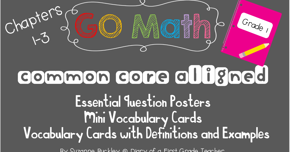 Diary of a First Grade Teacher: GO Math