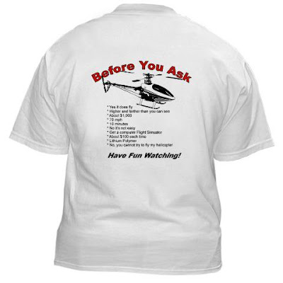 All RC pilots get asked the same question over and over. This t-shirt 