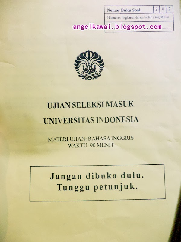 Soal Tes Universitas Indonesia
