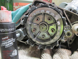 Using Engine Assembly lube when fitting the clutch assembly