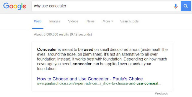 Why use concealer, Paula's Choice