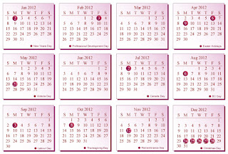 2012 Calendar Printable  Holidays on Printable Calendar 2012 With Holidays