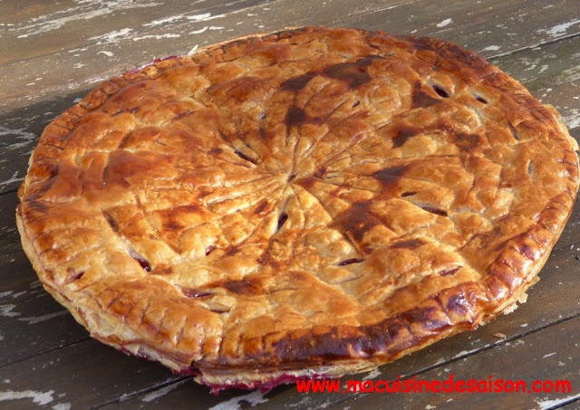 Galette des rois frangipane framboises