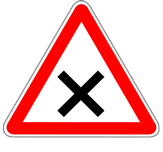 Intersección con Prioridad de la Derecha - Señal P2 Intersección con Prioridad de la Derecha - Señal P2