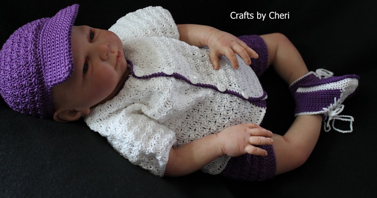 Cheri's Crochet Baby or reborn baby doll clothing or craftsbycheri