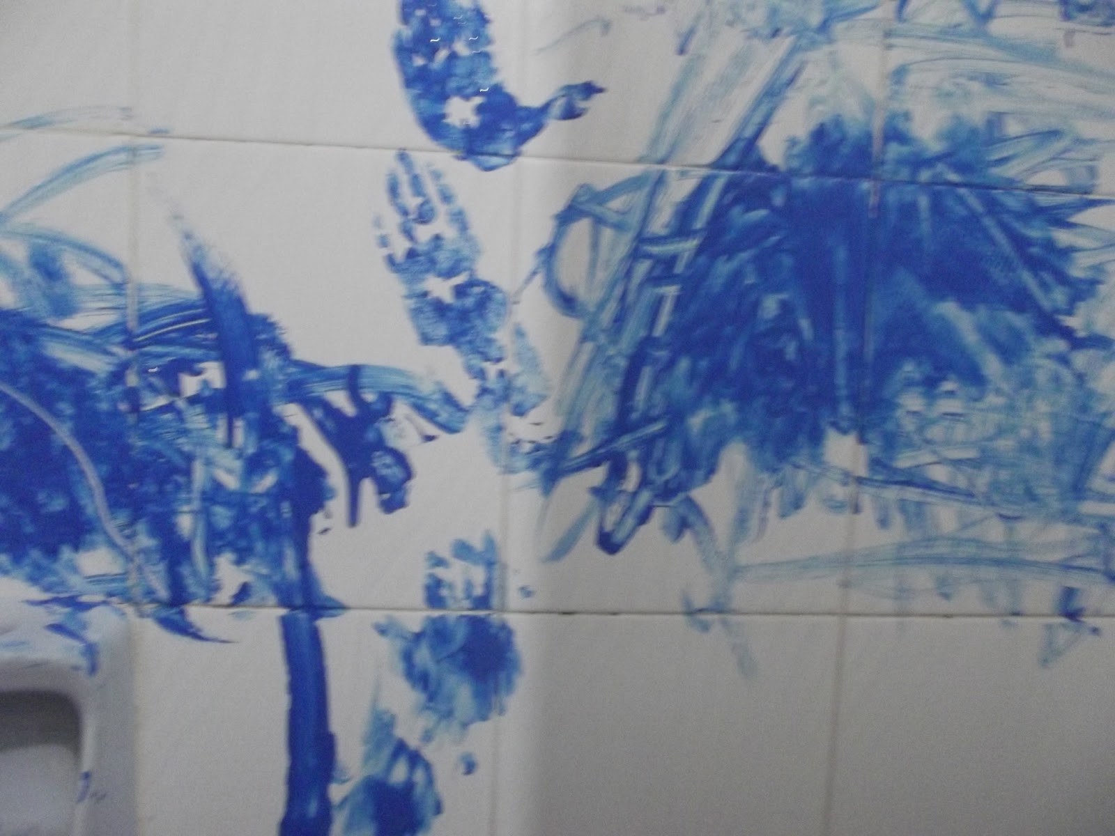 Çocuğumla Eğlenirken Banyo Duvarı Sanatı