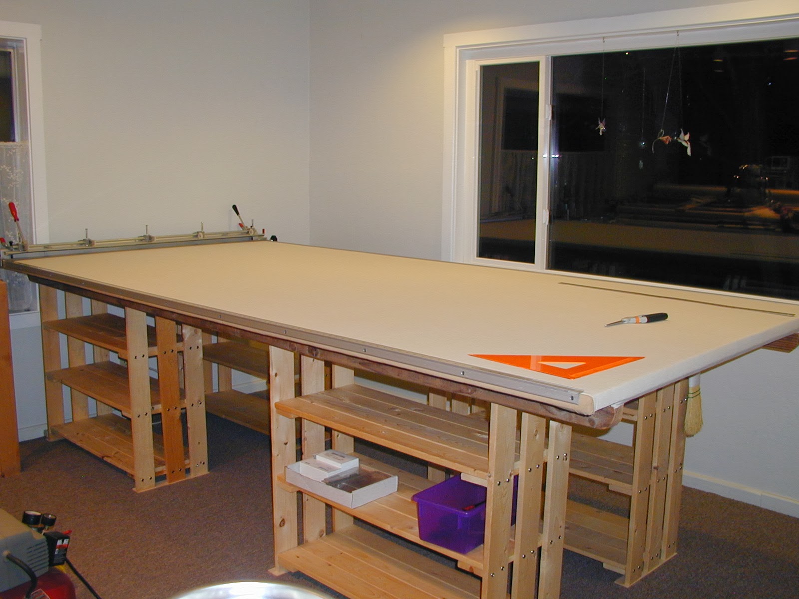 Moonbear Longarm Quilting: Building a worktable