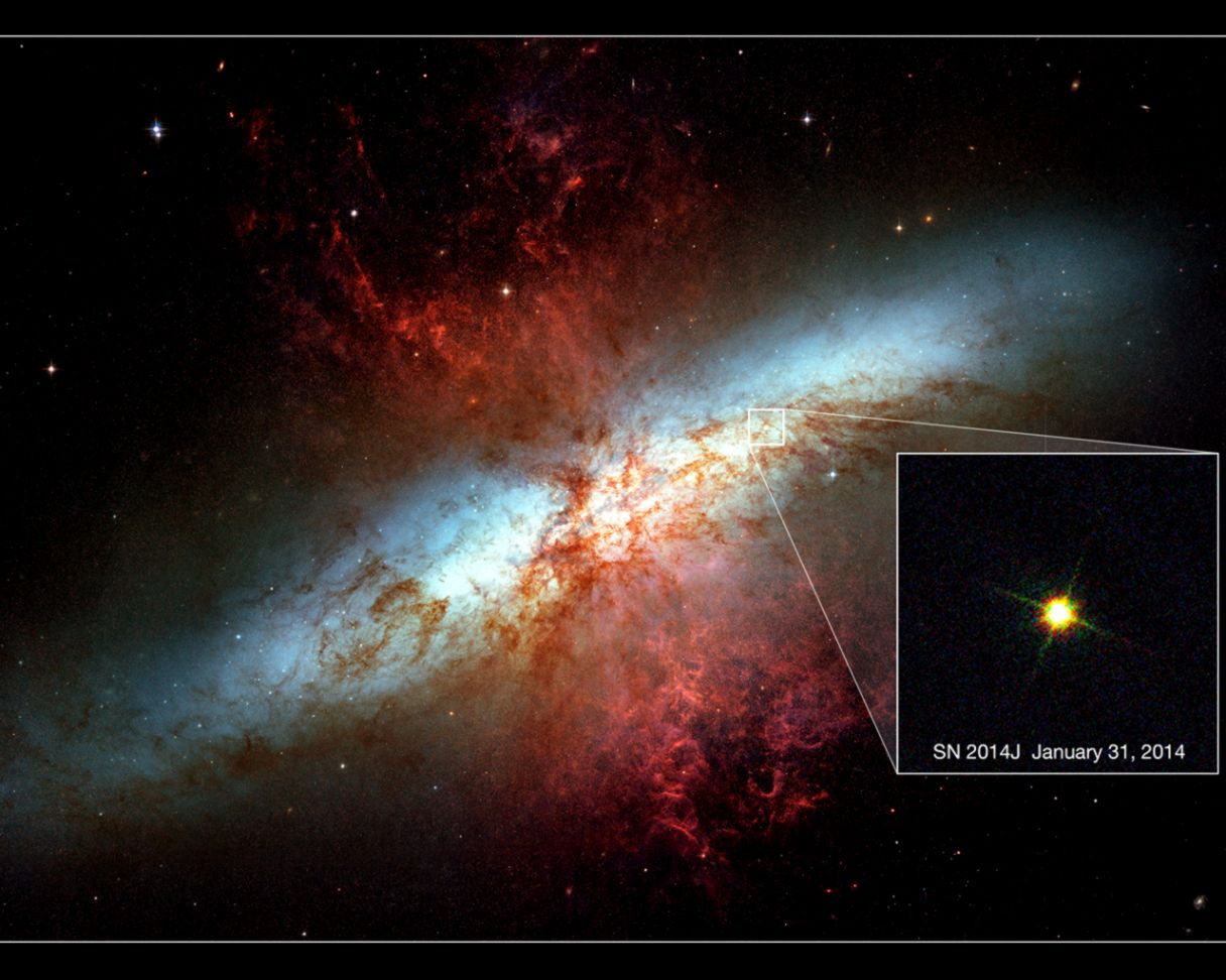 Hubble views new supernova in Messier 82 ESAHubble Hubble views new supernova in Messier 82 ESAHubble