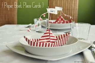 Sail Boat Place Cards