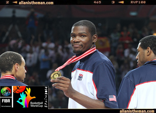 Kevin Durant enthusiastic about 2014 FIBA Basketball World Cup