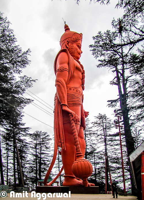 Jakhu Temple with world's highest Hanuman Statue in Shimla (Capital