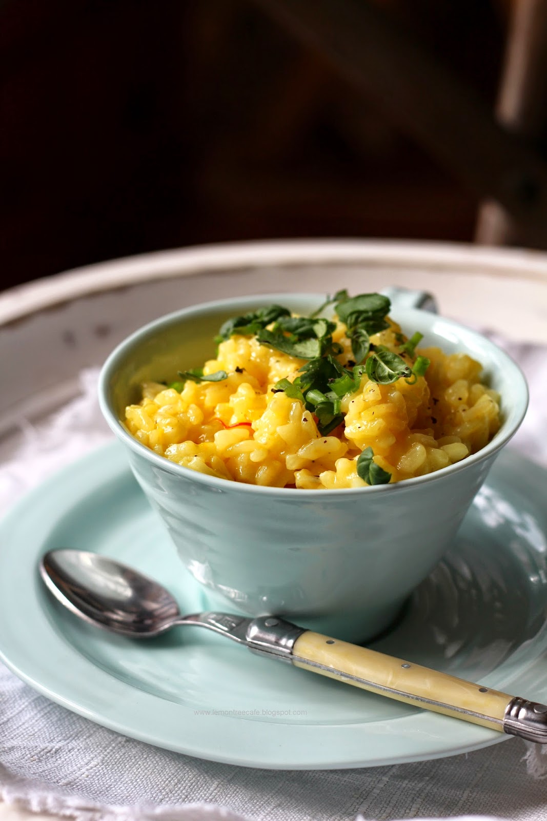 a lemon tree cafe RISOTTO Z SZAFRANEM RISOTTO MILANESE