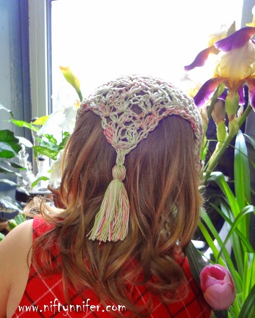 Niftynnifer's Crochet & Crafts Free Crochet Pattern Hair Kerchief