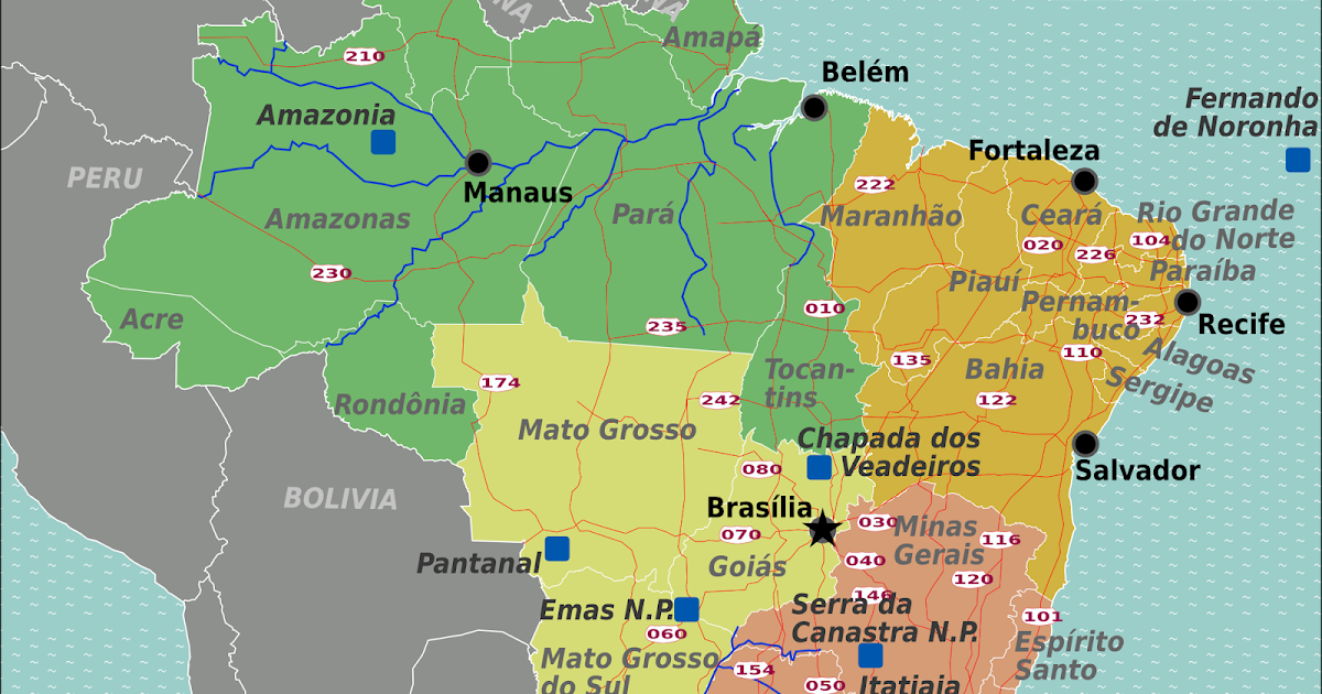 Road Map Of Brazil And Brazil Road Maps vrogue.co