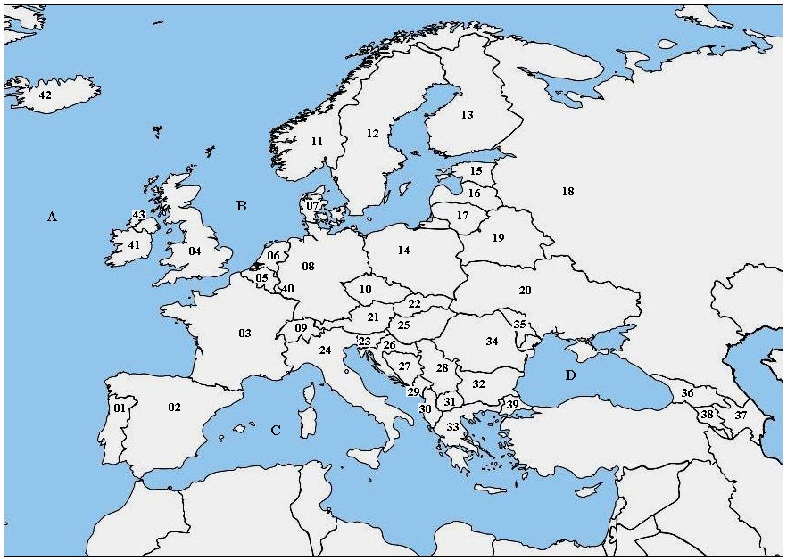 GeoSenna: Mapa Político da Europa