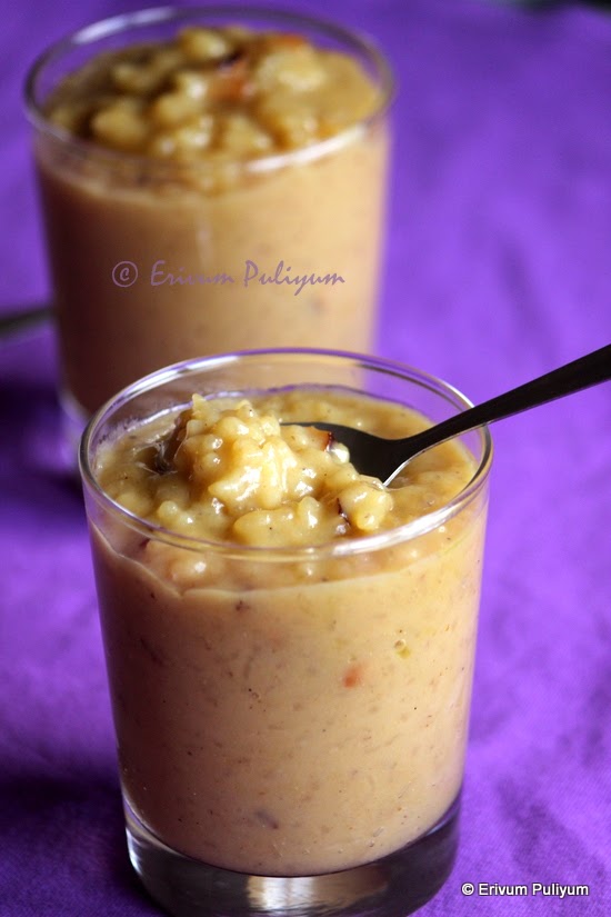 Erivum Puliyum Unnakalari Payasam Rice Kheer (Using Coconut milk