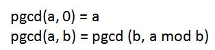 pgcd modulo Algorithme d'Euclide étendu C++