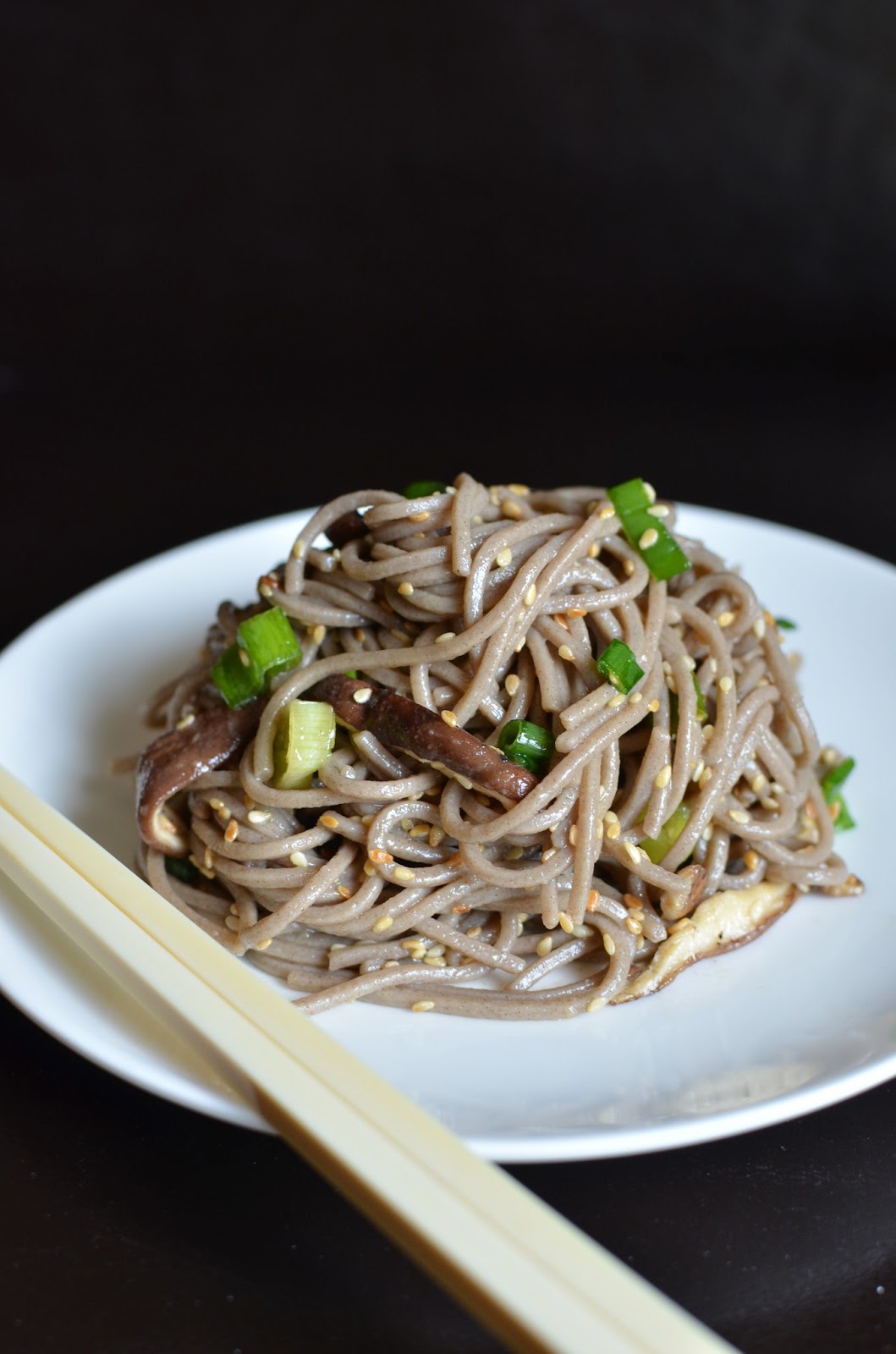 Playing with Flour A simple lunch chilled soba noodles