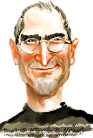 Steve Jobs is a caricature by Artmagenta
