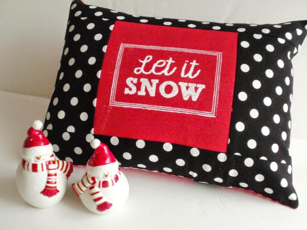 Amy Made That!by eamylove Let It Snow A Winter Pillow