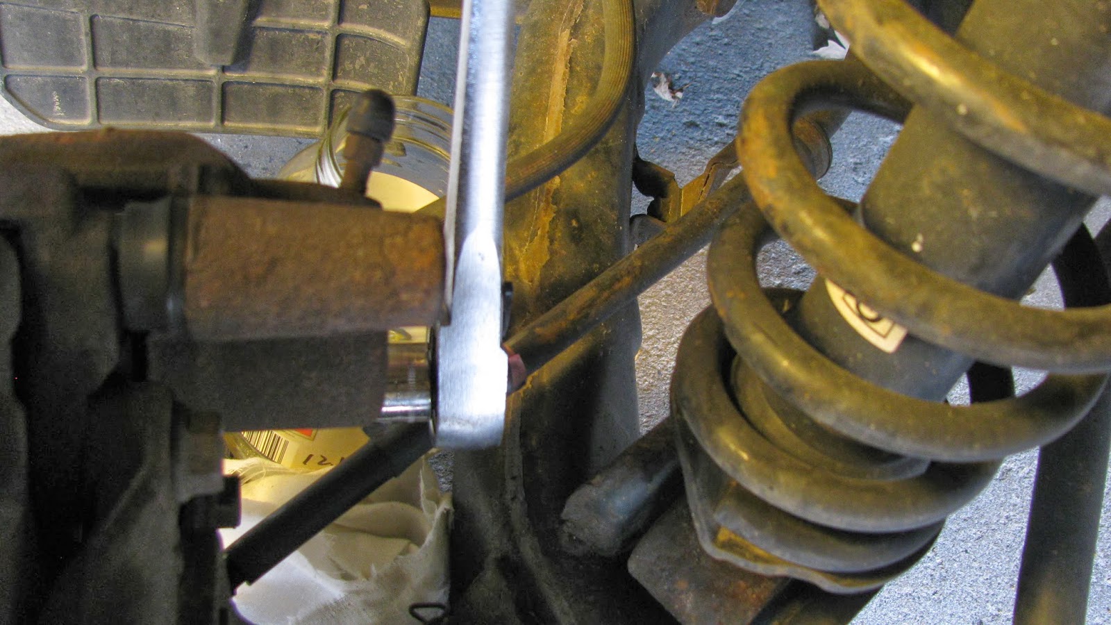 The Original Mechanic How to replace a rear disc brake caliper on a