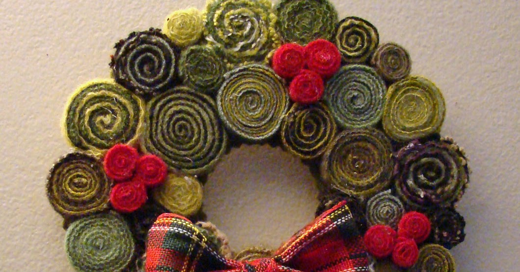 Creative Moments With Sandy Quilled Wool Christmas Wreath