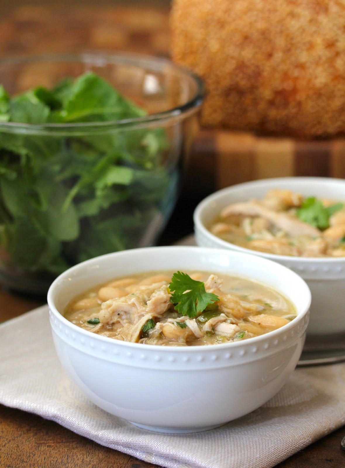 Slow Cooker White Bean and Chicken Chili Karen's Kitchen Stories