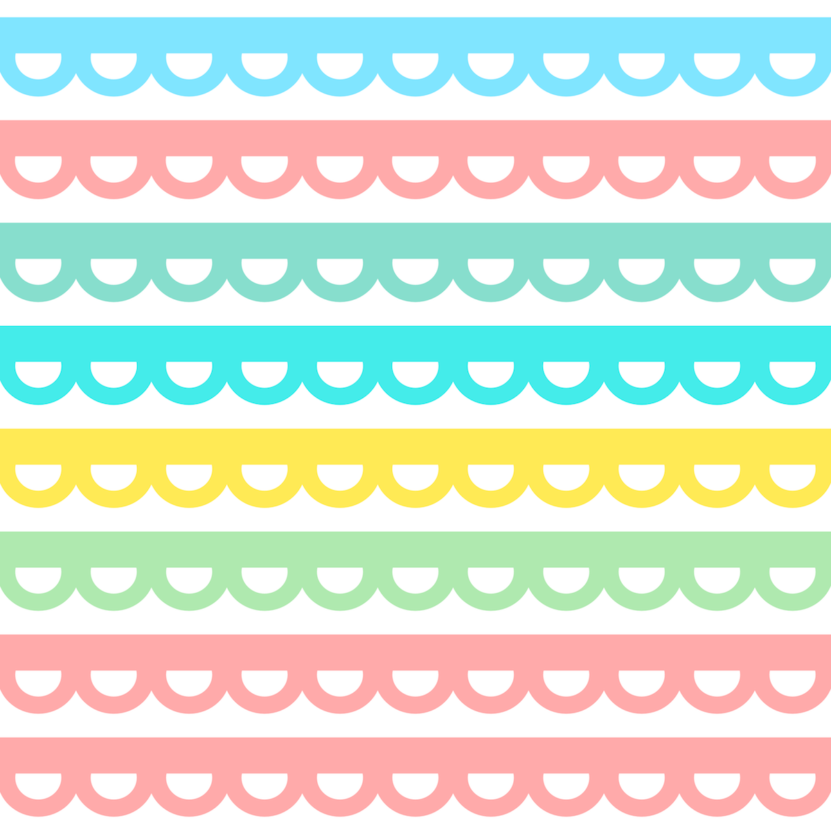 Free digital scalloped border scrapbooking paper ausdruckbares