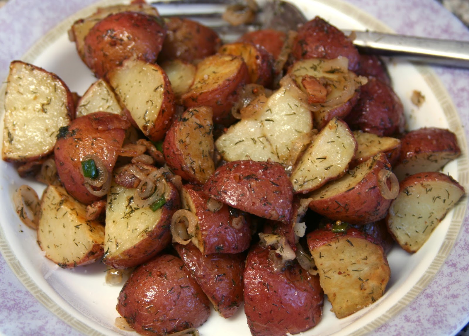 Culturally Confused Roasted Potato and Ramp Salad