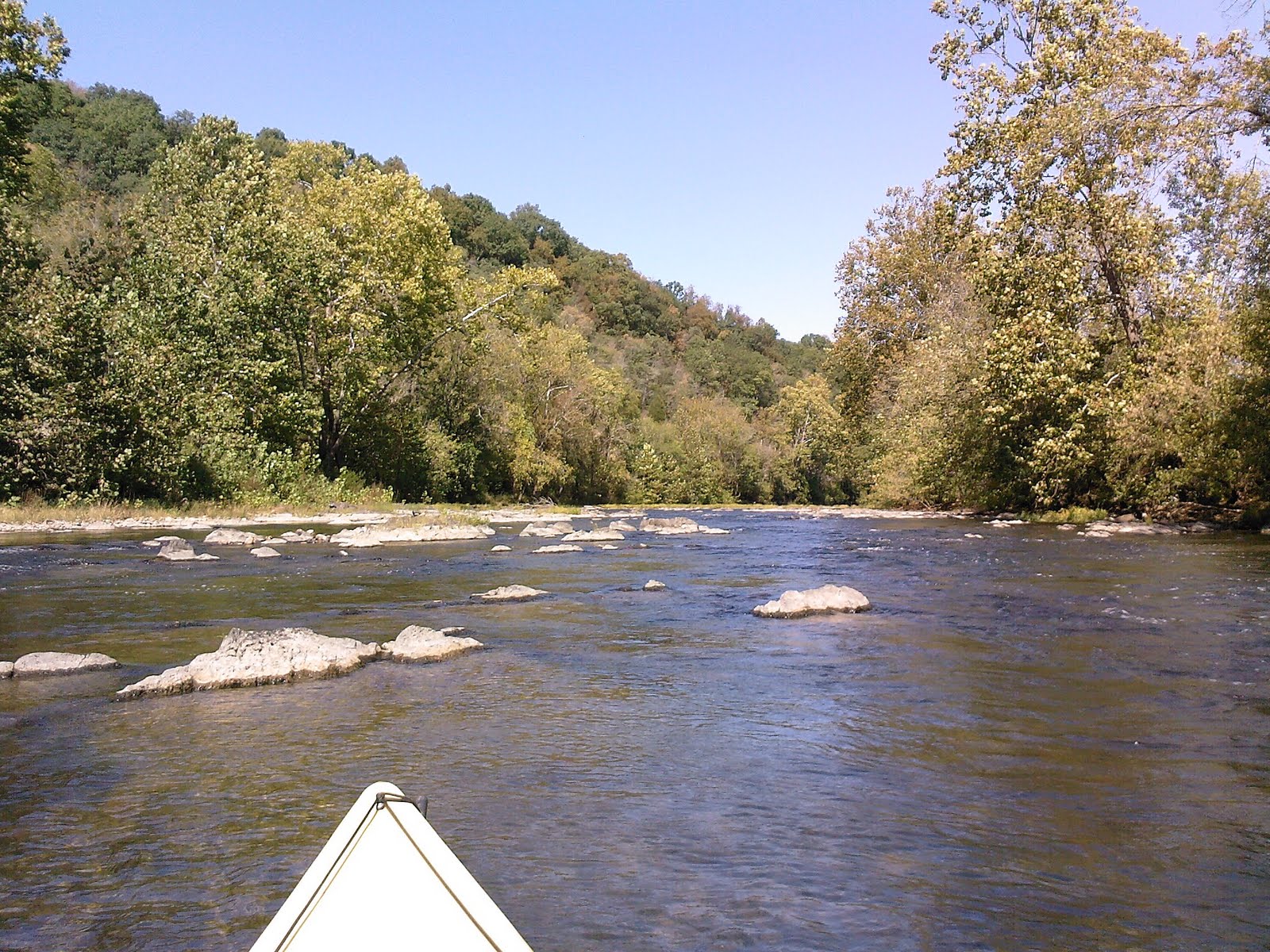 Virginia Paddler Maury River south of Buena Vista, October 2011