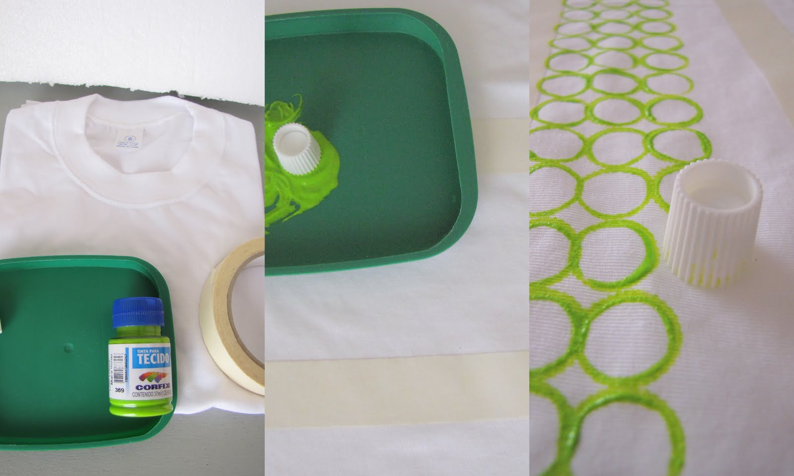 Menina Azelha Como pintar uma tshirt