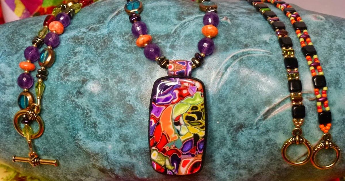 Cat's Meow Polymer Jewelry Finished some necklaces...