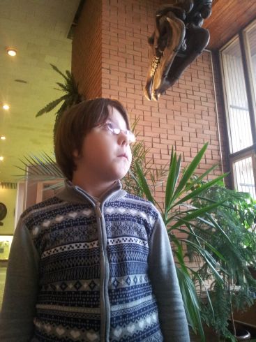 Фото с головой Индрикотерия.