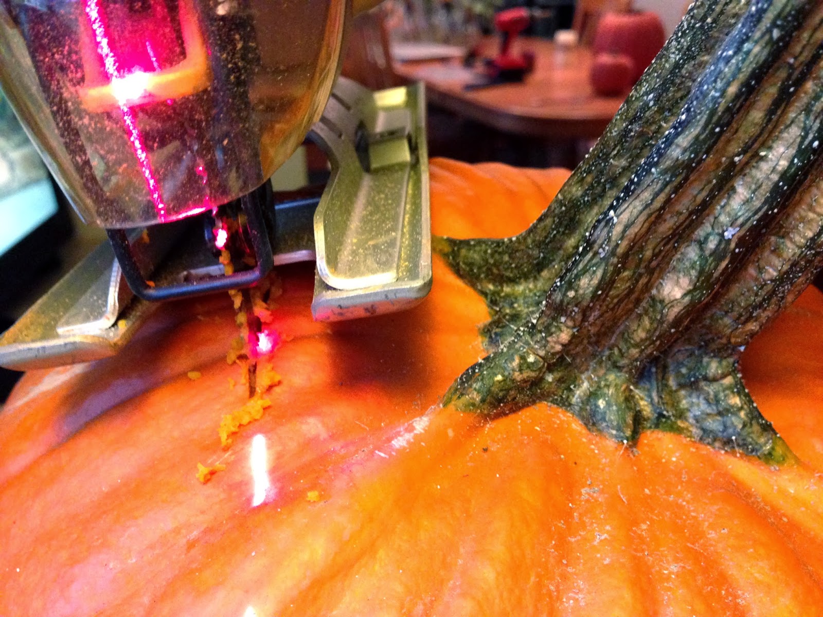 Decorella Carving Pumpkins with Power Tools