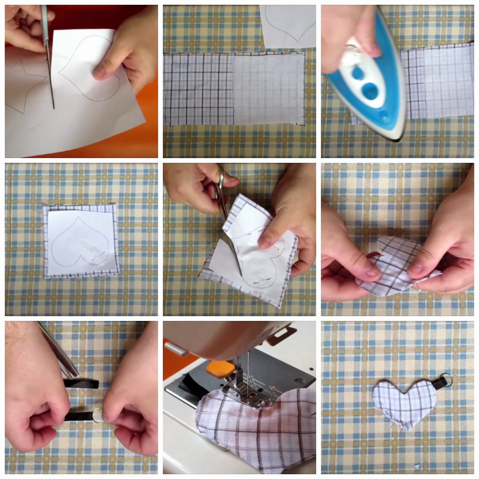 DIY Llaveros en tela Coser es fácil