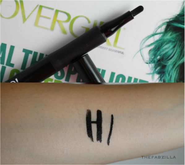 covergirl intensify me by lashblast liquid liner, covergirl super sizer mascara, review, how to apply mascara