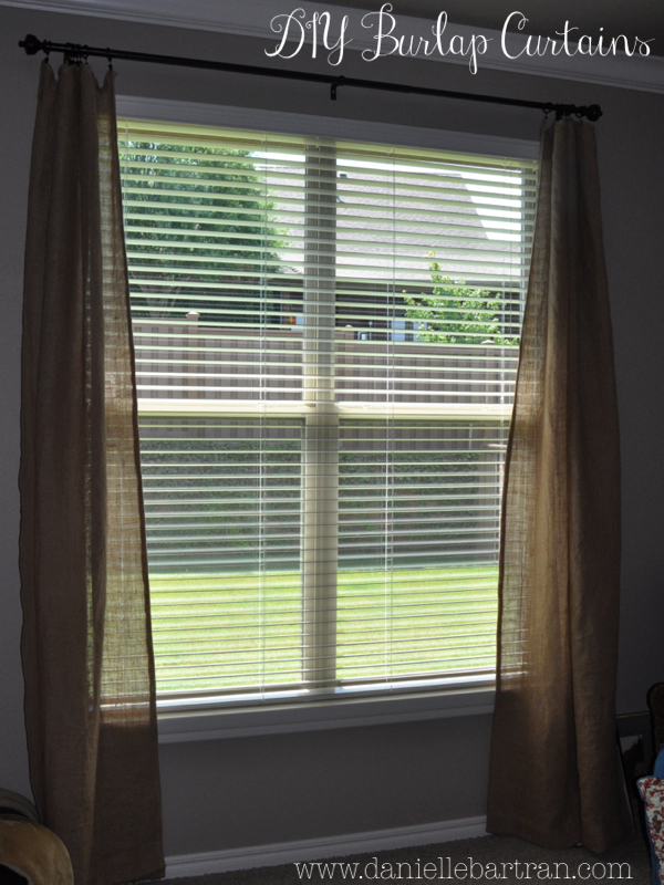 made Burlap Curtains {DIY}