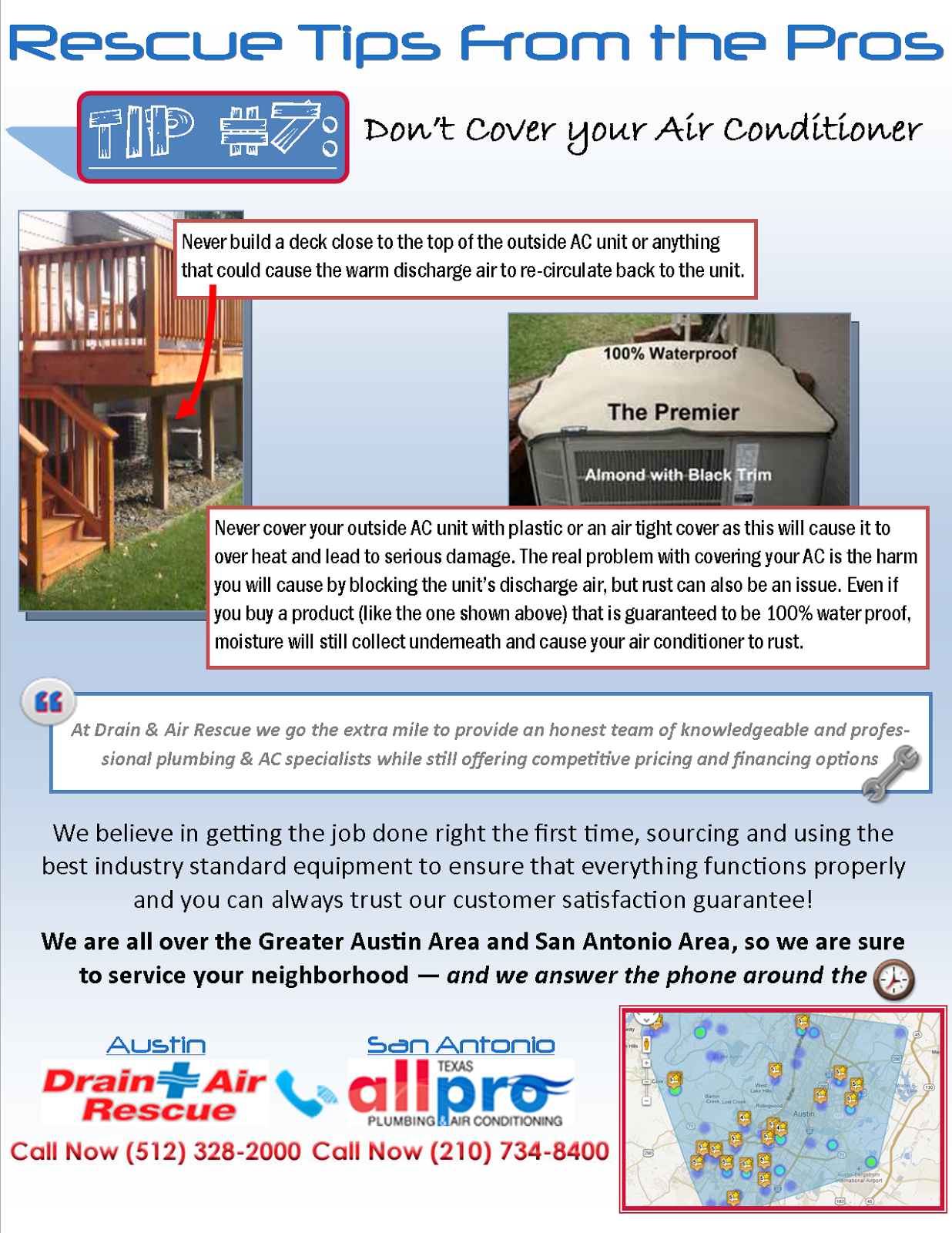 Drain & Air Rescue Is Your Austin Air Conditioning Company