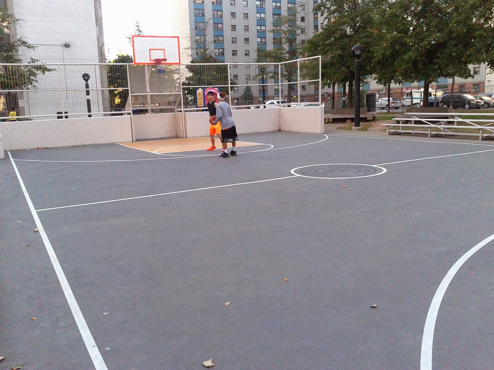 Toronto things St Jamestown outdoor basketball court at 375 Bleecker