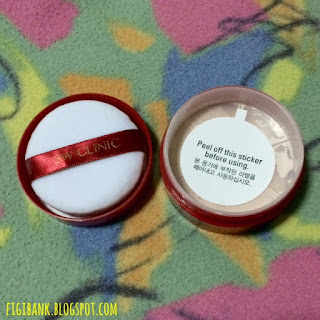 3W Clinic Natural Make-up Powder puff and sticker