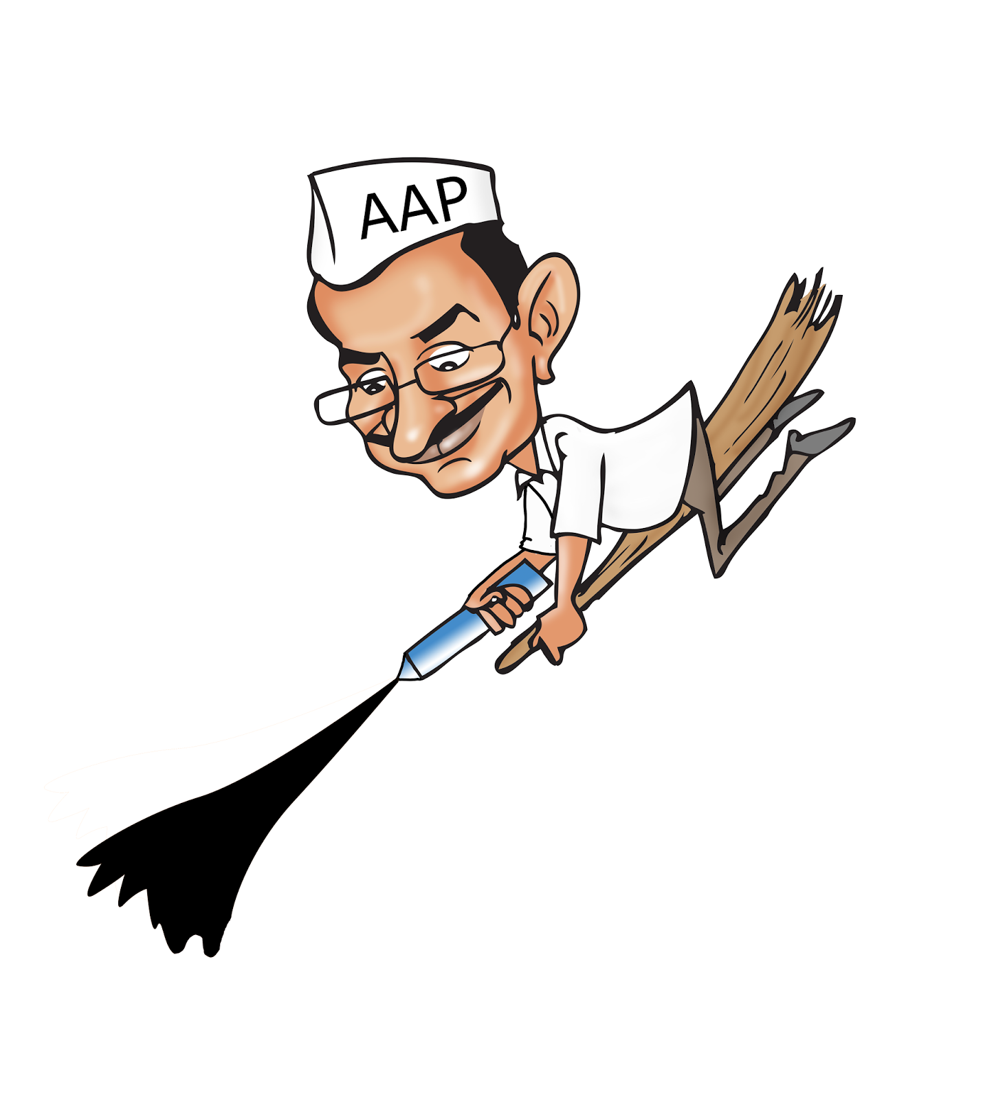indian caricature: arvind kejariwal caricature, arvind kejariwal cartoon,  app party cartoon